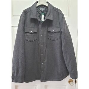 Stitch Fix Bleecker & Broad Men's Ashton Wool Shirt Jacket Shacket - Gray - 3XT